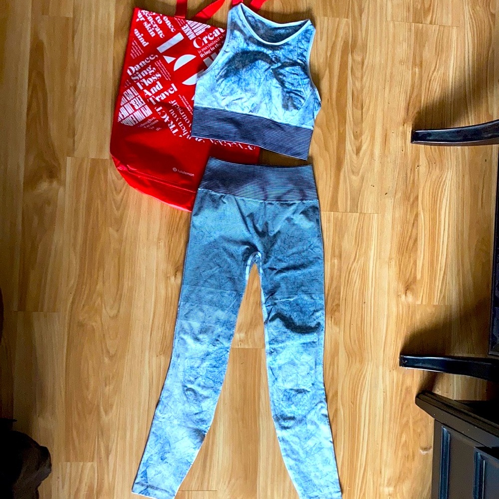 Lululemon Ebb to train Bra & Ebb to Street pants